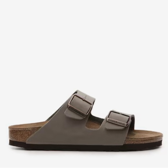 NEW Birkenstock Unisex Arizona Regular Fit Gray Birko-Flor Sandals Size 6/37 - Picture 3 of 7